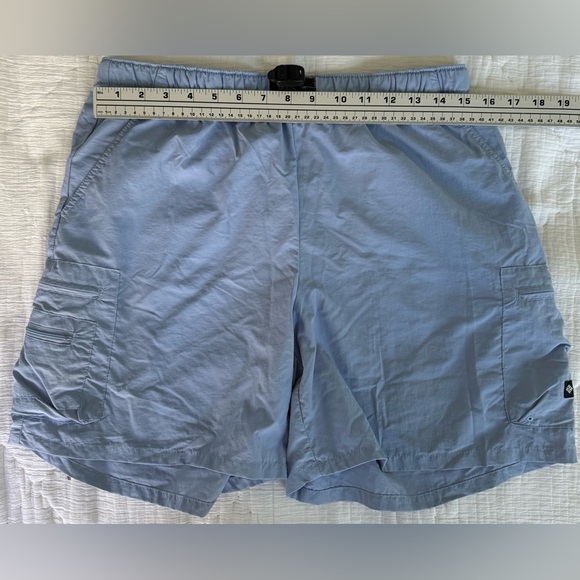 Columbia PFG Women’s Nylon Shorts M Blue Quick Dry Fishing Hiking Pockets - Picture 5 of 9